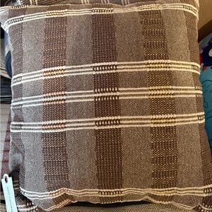 Hearth & Hand with magnolia Brown Woven Throw Pillow - 18x18